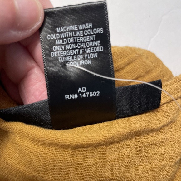 NWT Ashley Stewart Woman’s Size 18/20 Dress Golden Nugget Gauze Cotton - Picture 6 of 6